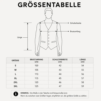 Trachtenweste Herren mit Muster | Elegante Weste für Oktoberfest