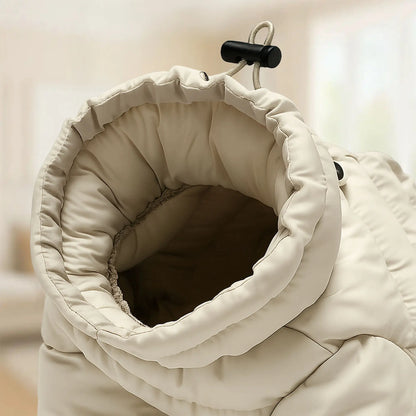 Winter Hundemantel mit Kapuze | Warmer Mantel für Kleine Hunde