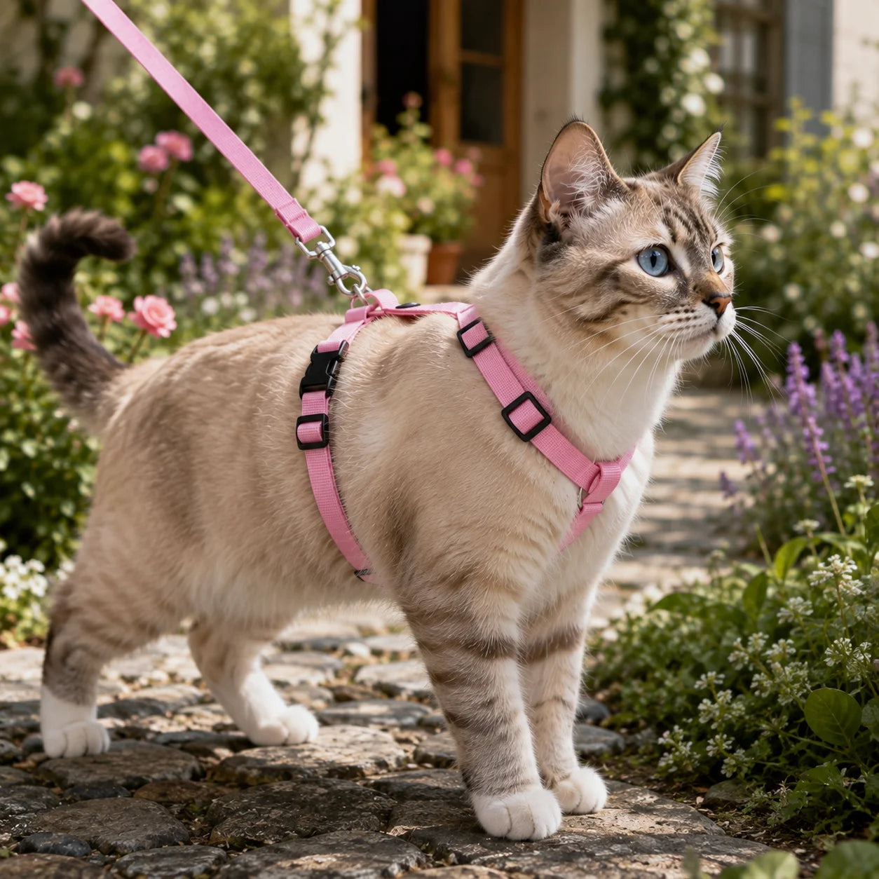 Verstellbares_Katzengeschirr variantbild rosa