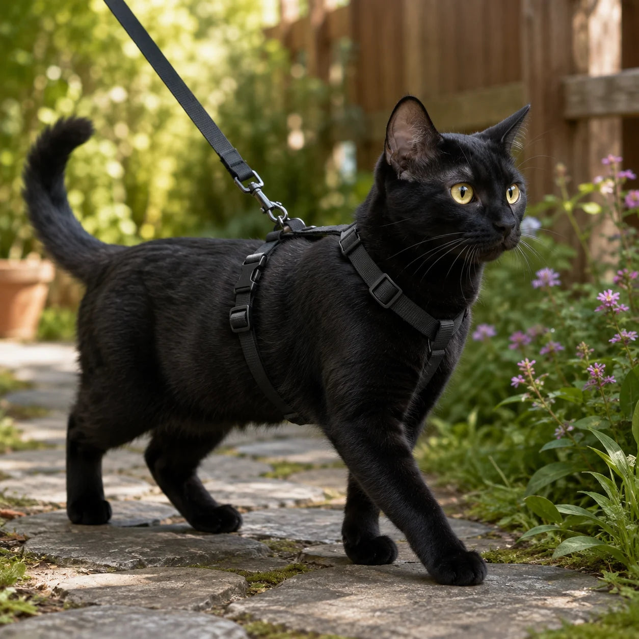 Verstellbares_Katzengeschirr variantbild schwarz