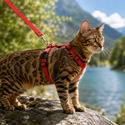 Verstellbares_Katzengeschirr variantbild rot