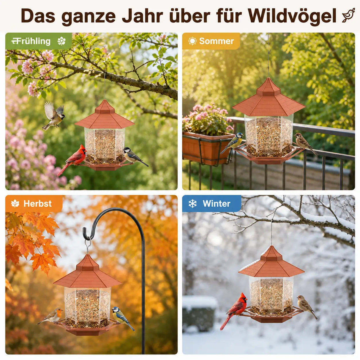 Vogelfutterhaus Anwendungsszenarien 