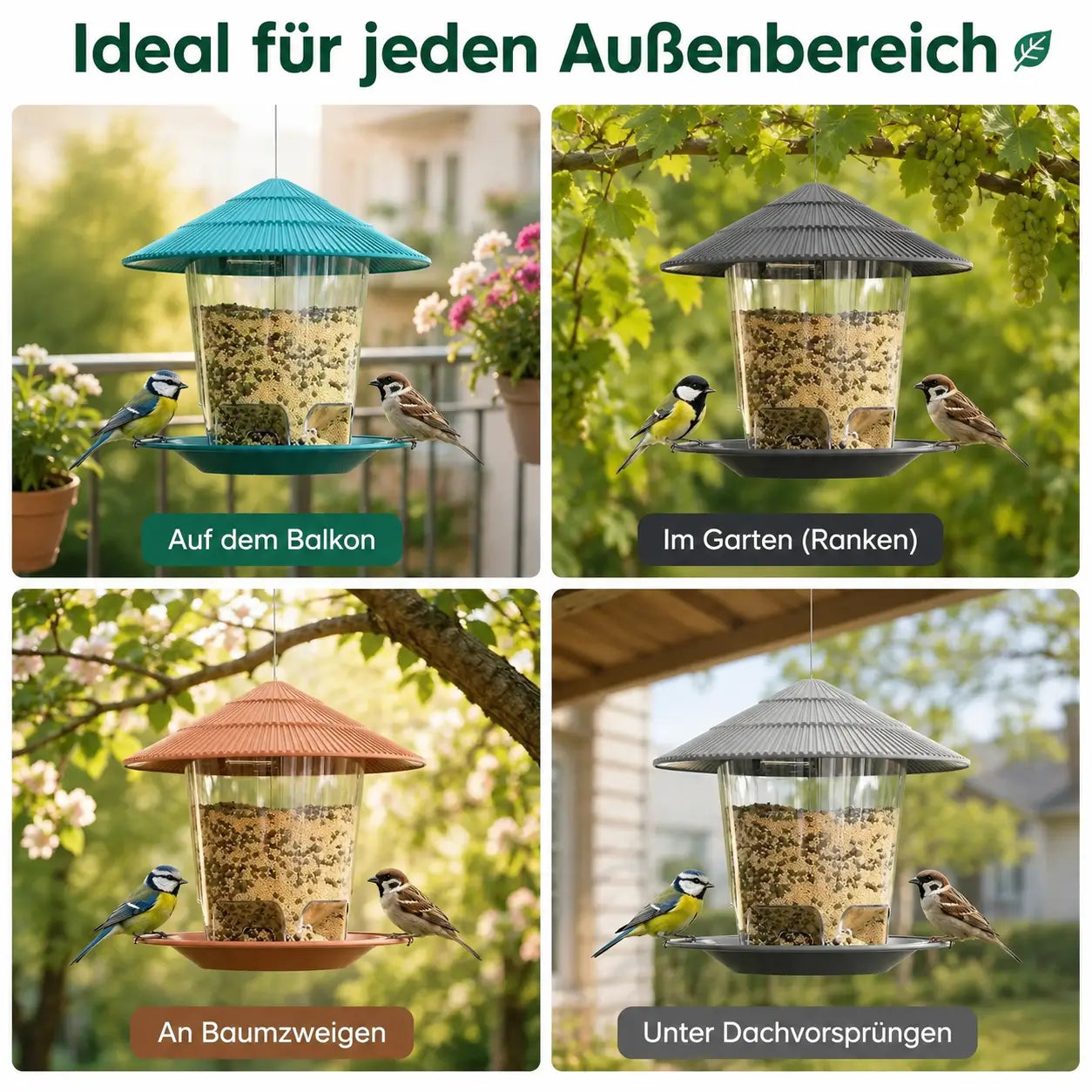 Vogelfutterhaus Anwendungsszenarien 