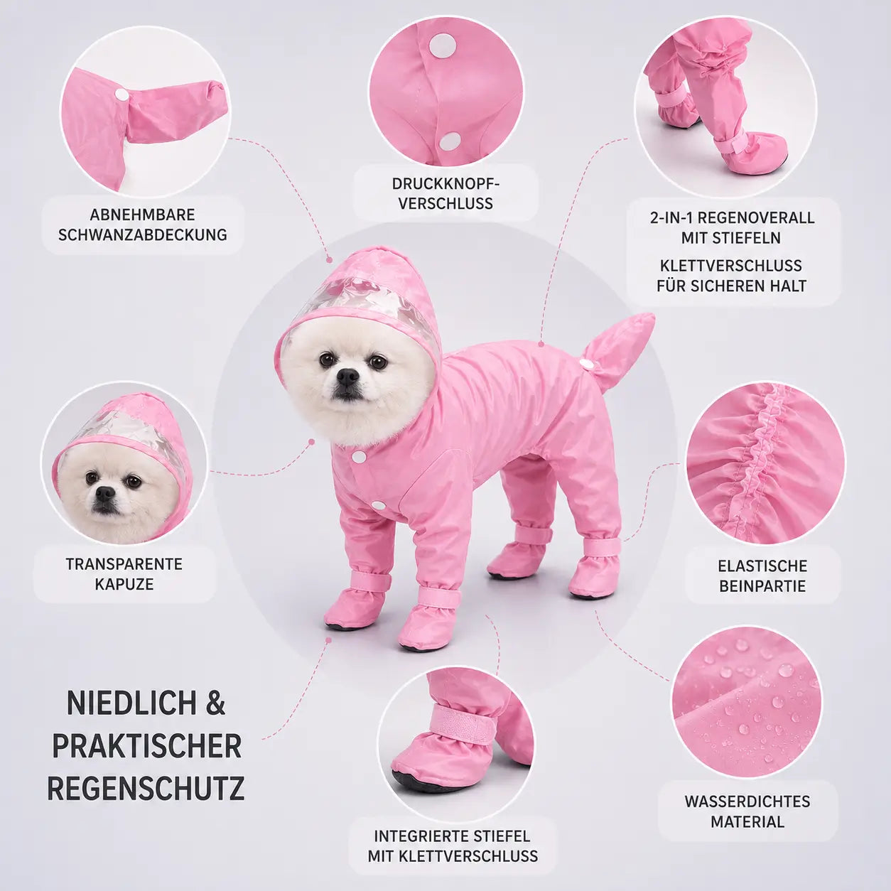 Hunde Regenmantel Produktmerkmale 