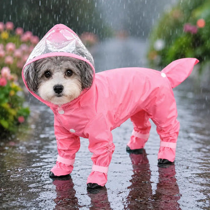 Hunde Regenmantel Variantenbild Rosa