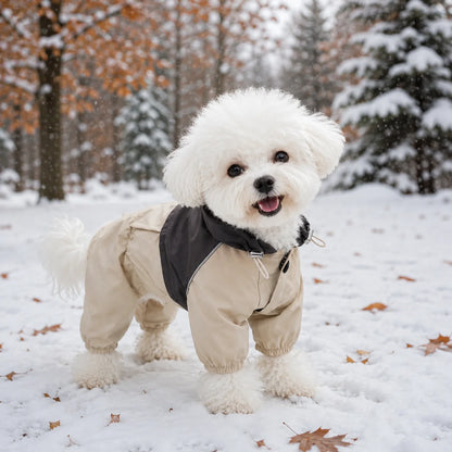 Wasserdichter Hunderegenmantel Winter | Winddicht & Warm für Hunde
