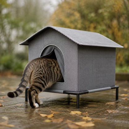 Wetterfestes Katzenhaus Lifestyle-Bild