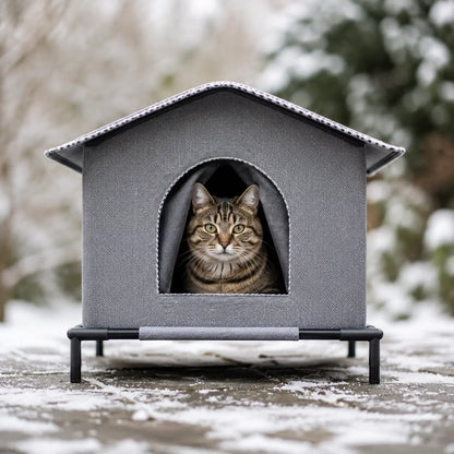 Wetterfestes Katzenhaus Lifestyle-Bild