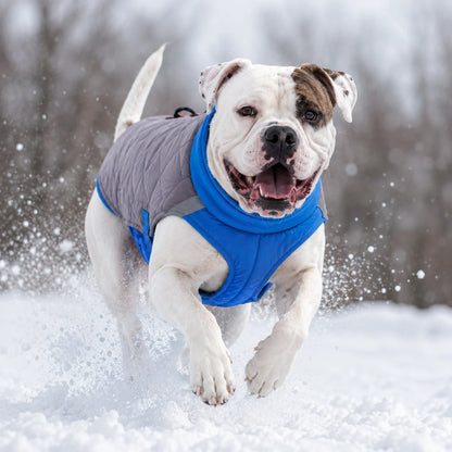 Hundemantel Winter wasserdicht | Warm gefüttert & verstellbar