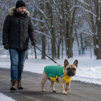 Hundemantel Winter wasserdicht | Warm gefüttert & verstellbar