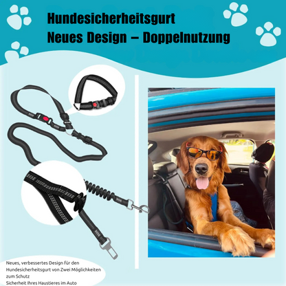 SafeRide – Der verstellbare Sicherheitsgurt für Hunde im Auto