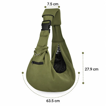 Hundetragetasche | Gepolsterte Schultertasche für Winter & Reisen