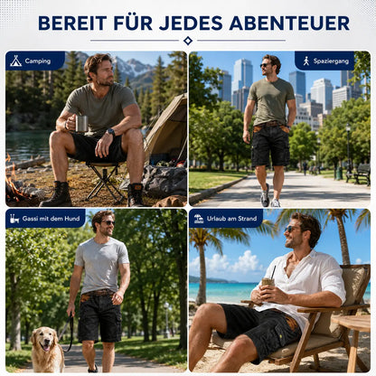 Arbeitsshorts Herren Cargo Shorts Baumwolle Sommer Freizeit & Outdoor