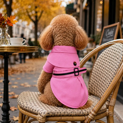 Hundemantel wasserdicht | Trenchcoat für kleine & mittlere Hunde