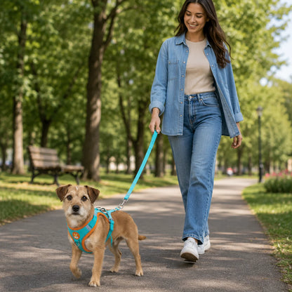 Hundegeschirr mit Leine | Reflektierendes No-Pull Brustgeschirr für Hunde
