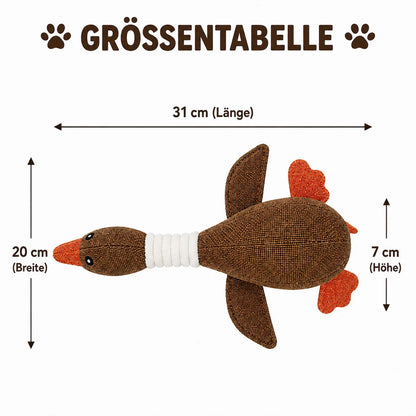 Hundespielzeug Gans | Robustes Kauspielzeug zum Spielen & Kauen