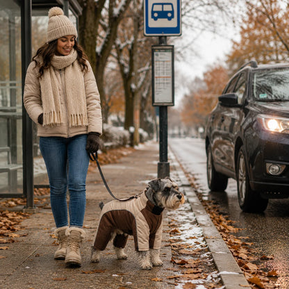 Winter Hundemantel mit Beinen | Wasserdicht & reflektierend