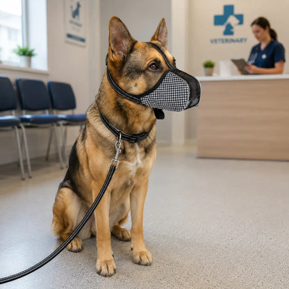 Maulkorb Hund für kleine & große Hunde | Atmungsaktives Mesh