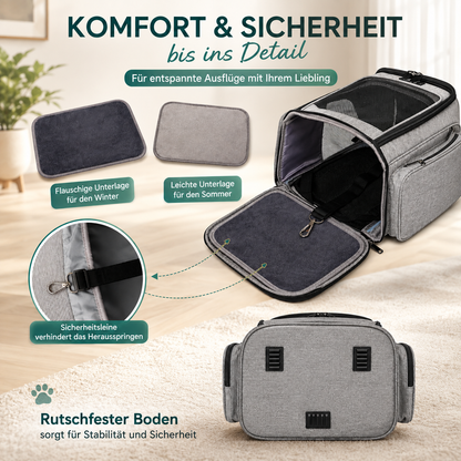 Katzenrucksack mit Sichtfenster | Transportrucksack