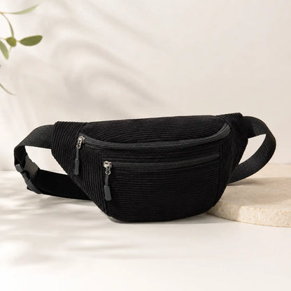 Cord Bauchtasche Damen & Herren | Verstellbare Crossbody Umhängetasche