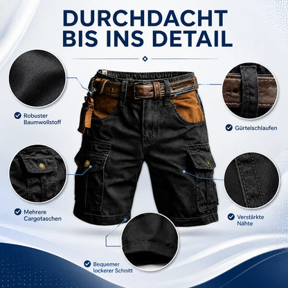 Arbeitsshorts Herren Cargo Shorts Baumwolle Sommer Freizeit & Outdoor