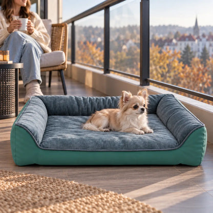 Kratzfestes Hundebett mit Matratze | Wasserabweisend