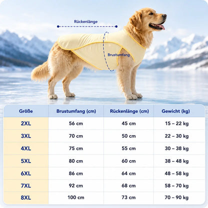 Sommer-Kühlweste für Hunde | Atmungsaktiver Sonnenschutz für alle Größen