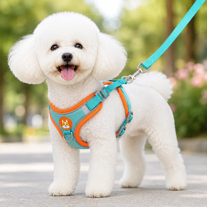 Hundegeschirr mit Leine | Reflektierendes No-Pull Brustgeschirr für Hunde