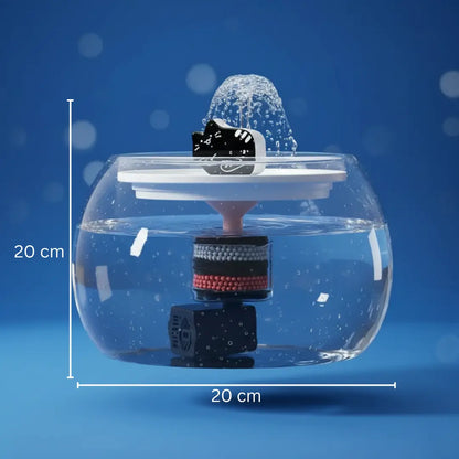 Ceramic Cat Fountain | 1.5L Drinking Fountain Quiet