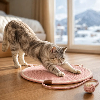 Sisal Kratzmatte für Katzen | Doppelseitig & langlebig Katzenspielzeug