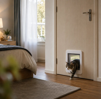 Katzenklappe mit Mikrochip | Zugangskontrolle für Katzen