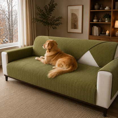 Sofaschutz Winter | Warme Chenille Sofadecke rutschfest & waschbar