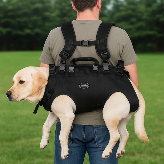 Hundetragetasche | verstellbares Hebegeschirr für verletzte Hunde