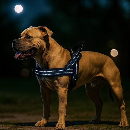 Reflektierendes Hundegeschirr | gepolstert & verstellbar, Anti-Zug