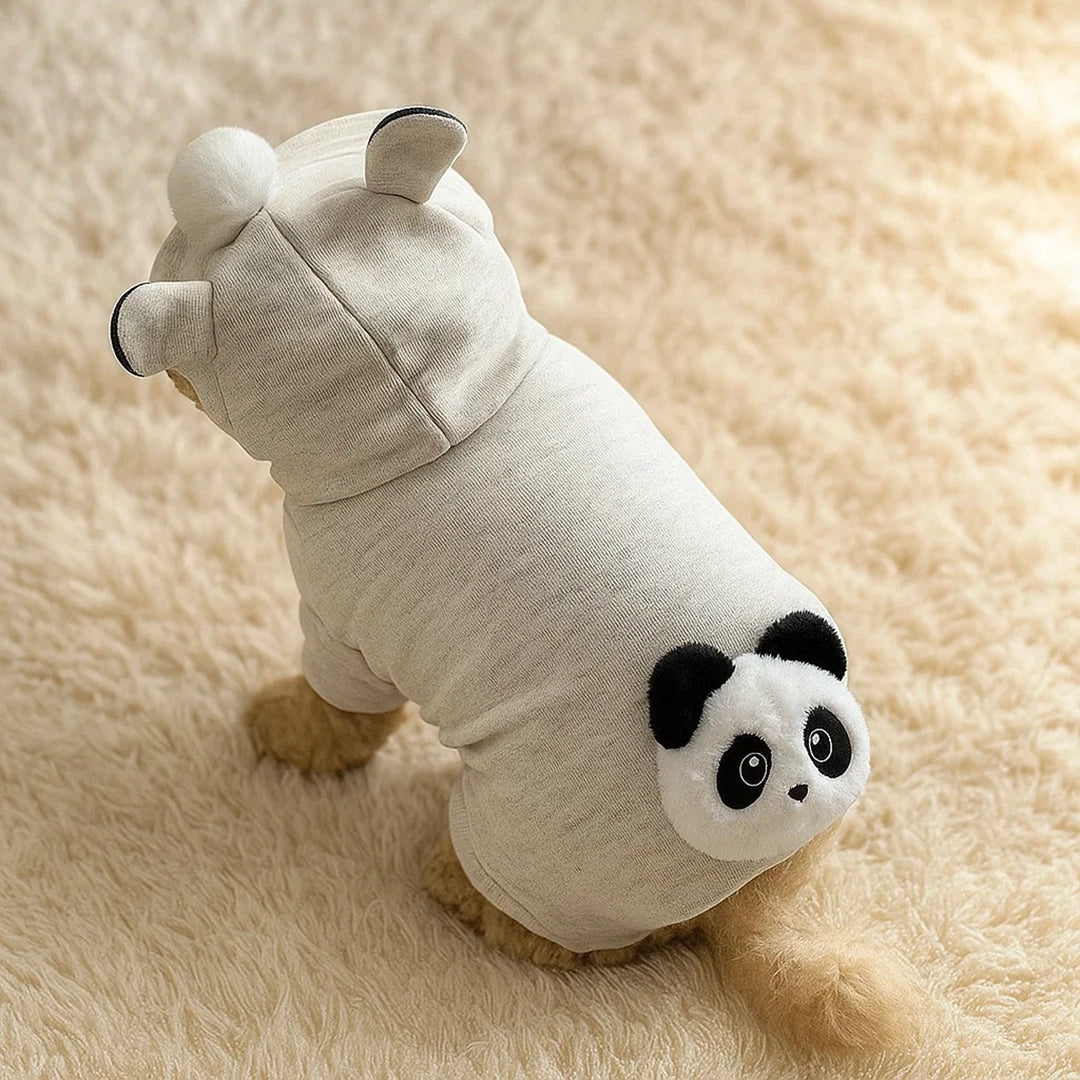 Hundemantel Panda Jumpsuit | Warm & Süß für Kalte Tage