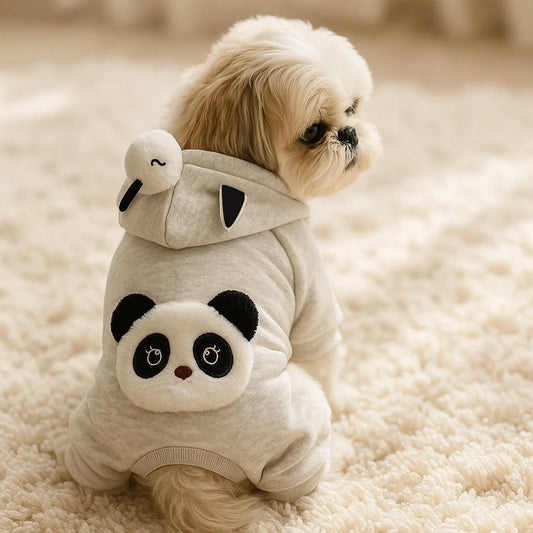 Hundemantel Panda Jumpsuit | Warm & Süß für Kalte Tage