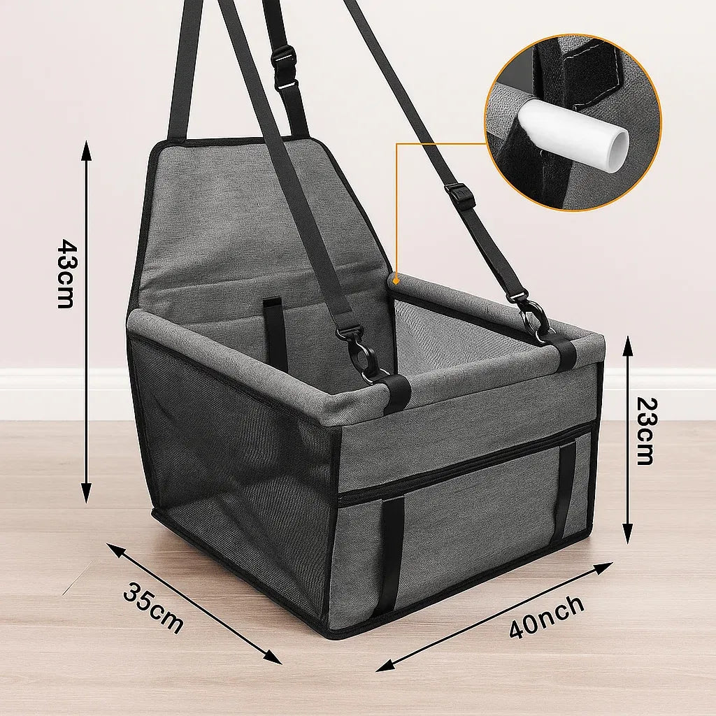 Hunde Autositz Erhöht | Sicherer & Bequemer Reisesitz für Kleine Hunde