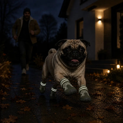 Wasserdichte Hundeschuhe mit rutschfester Sohle