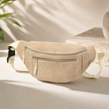 Cord Bauchtasche Damen & Herren | Verstellbare Crossbody Umhängetasche