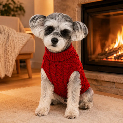 Hundepullover Strick für kleine Hunde | Warmer Hundemantel