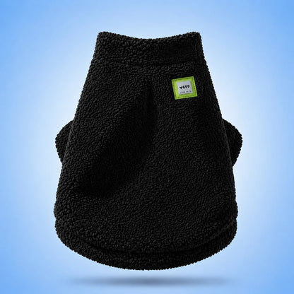 Warmer Hundemantel aus Teddyfleece | Winter Hundepullover für große Hunde