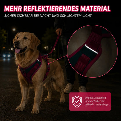 Anti-Zug Hundegeschirr mit Griff | Reflektierend & Verstellbar