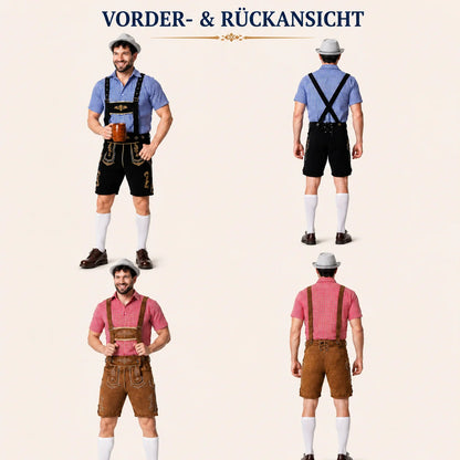 Herren Oktoberfest Lederhosen | Trachten Outfit mit Hut