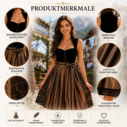 Dirndl Damen Kleid | Elegantes Trachtenkleid für Oktoberfest