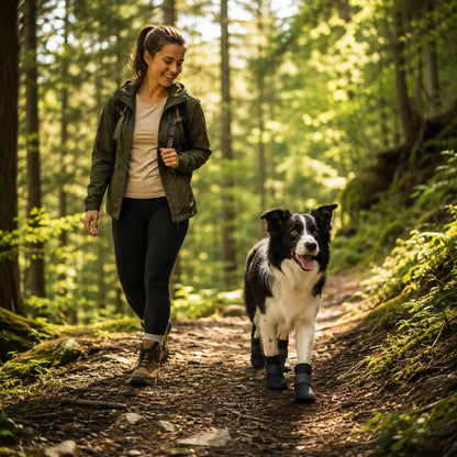 Wasserdichte Hundeschuhe 4er-Set | Rutschfeste Gummistiefel für Hunde