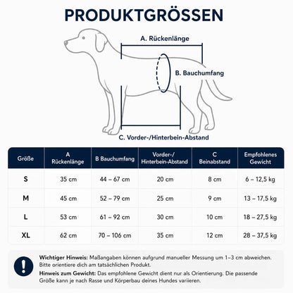 Hundetragehilfe bei Rückenproblemen | Hebegurt für kleine & mittlere Hunde