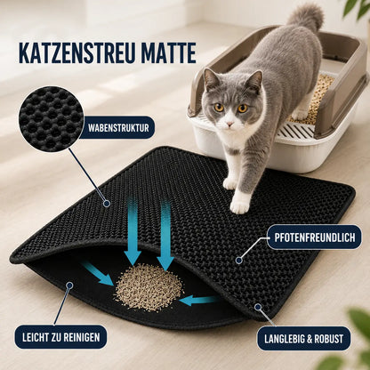 CleanPaw – Die hygienische Katzenstreumatte mit Wabenstruktur für ein sauberes Zuhause