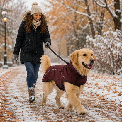 Hundemantel wasserdicht | Warme Winterjacke für Hunde