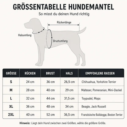 Hundemantel wasserdicht | Jacke mit integriertem Geschirr