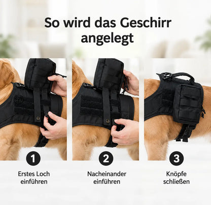 Hundegeschirr Taschen MOLLE Set | Taktische Hundetasche Outdoor